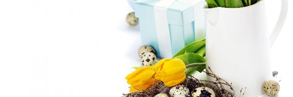 Tulipany, Jajeczka, Przepiórcze, Wielkanoc