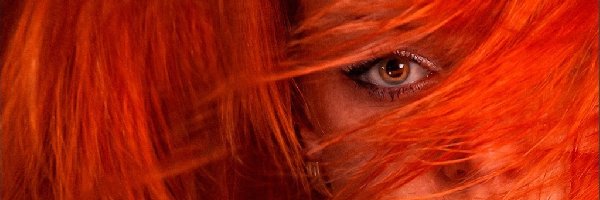 Oko, Włosy, Czerwone, Dziewczyna