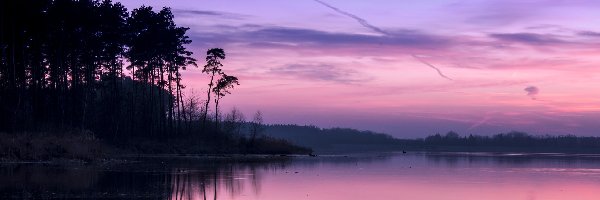 Murowaniec, Wielkopolska, Zachód Słońca, Zalew