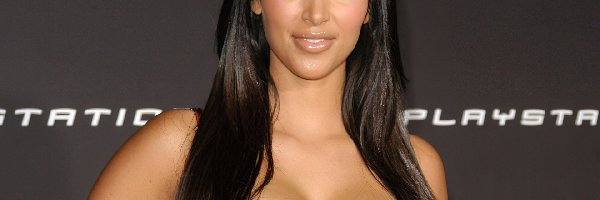 Kobieta, włosy, sukienka , Kim Kardashian