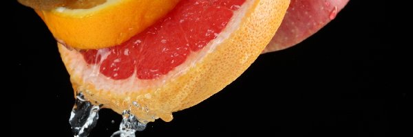 Jabłko, Pomarańcza, Kiwi, Owoce, Grejpfrut