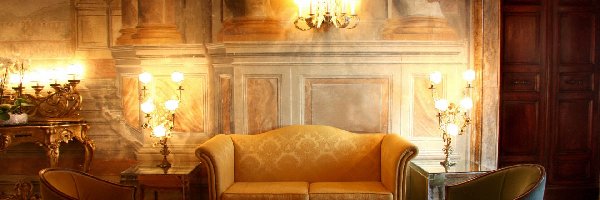 Sofa, Stolik, Fotele, Salon