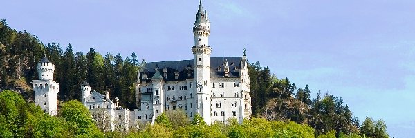 Neuschwanstein, Niemcy, Bawaria, Zamek