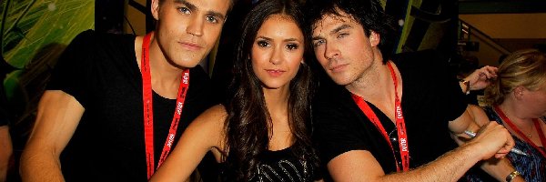 Pamiętniki wampirów, Paul Wesley, The Vampire Diares, Ian Somerhalder, Nina Dobrev