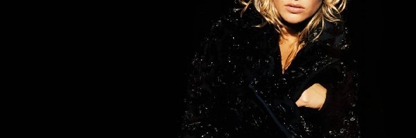 czarny, blondynka, płaszcz, Kate Winslet