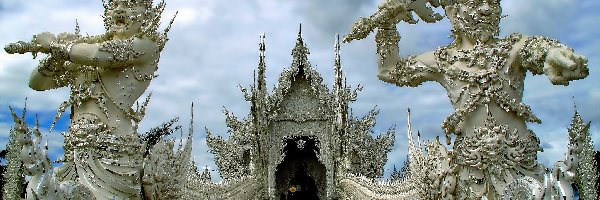 Wat Rong Khun, Tajlandia, Prowincja Chiang Rai, Biała Świątynia