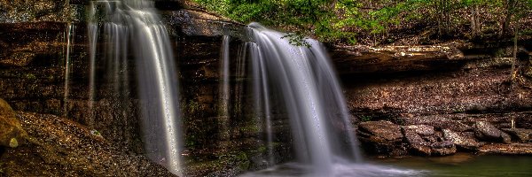 Stan Wirginia Zachodnia, Skały, Wodospad Claypool Falls, Stany Zjednoczone