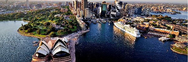 Sydney, Z lotu ptaka, Sydney Opera House, Australia