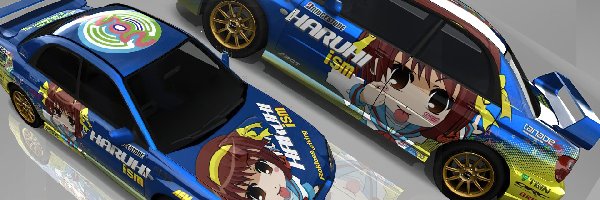 Anime, Itasha, Subaru Impreza