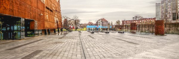 Polska, Plac, Gdańsk, HDR, Muzeum Solidarności