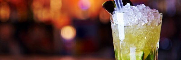 Kostki, Rum, Limonka, Lodu, Mojito, Drink