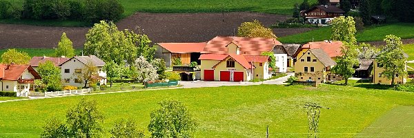 Łąka, Austria, Pola, Domy