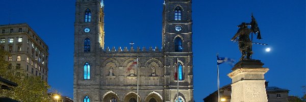 Kanada, Kościół, Montreal, Ludzie, Pomnik