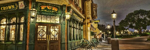 Epcot, Disneyland, Bar, Ulica, Dom, Stany Zjednoczone, Floryda, Rose and Crown Pub, Orlando