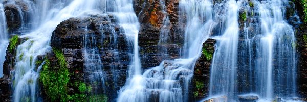 Brazylia, Park Narodowy Chapada dos Veadeiros, Stan Goiás, Skały, Wodospad Almecegas