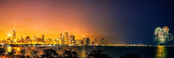 Fajerwerki, Noc, Chicago