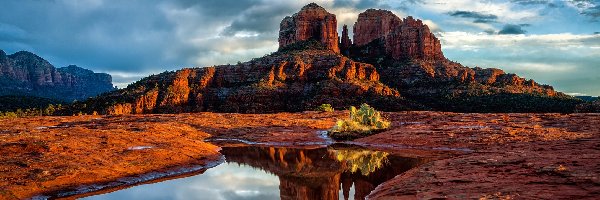 Sedona, Góry, Arizona, Pustynia, Skały