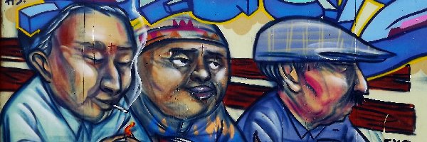 Twarze, Ulica, Mural