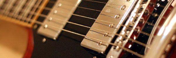 Gitara, Zbliżenie, Struny, Gryf