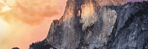 Stany Zjednoczone, Park Narodowy Yosemite, Stan Kalifornia, Góra Half Dome, Góry