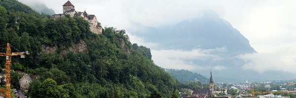 Liechtenstein, Miasto, Vaduz, Las, Góry
