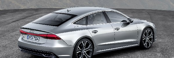 2018, Audi A7 Sportback, Srebrne