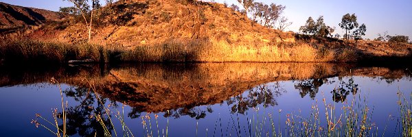 Woda, Trawy, Pagórek, Australia