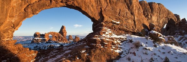 Stan Utah, Formacje, Skalne, Stany Zjednoczone, Park Narodowy Arches, Skały