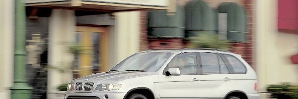 BMW, X5, Srebrne