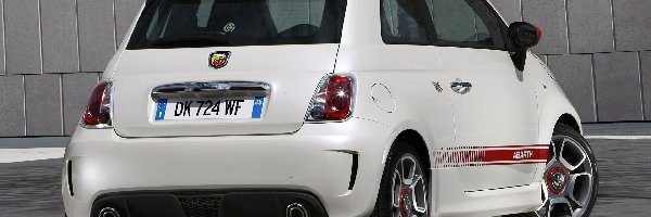 Tył, Włochy, Abarth 500, Prawy