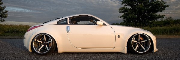 Droga, Nissan 370z, Biały