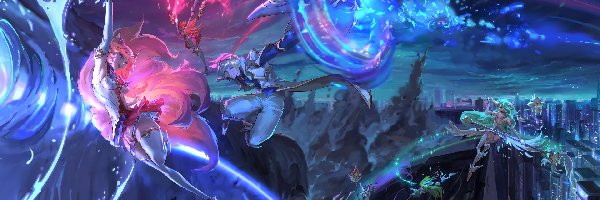Star-Guardian, Ezreal, Ahri, Leagune of legends