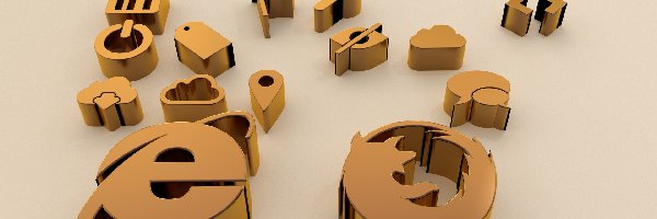 Ikonki internetowe 3D