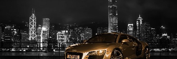 Hong Kong, 2015, Audi R8 Gold Chrome