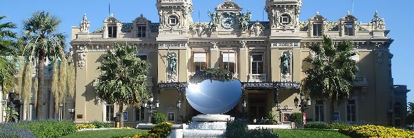Fontanna, Monako, Monte Carlo, Pałac