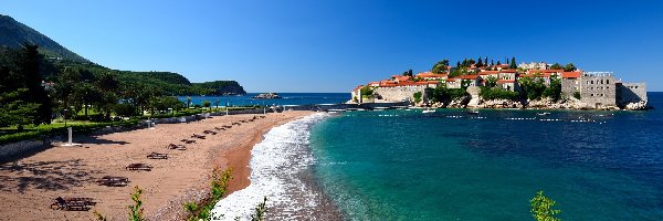Plaża, Czarnogóra, Kurort, Morze