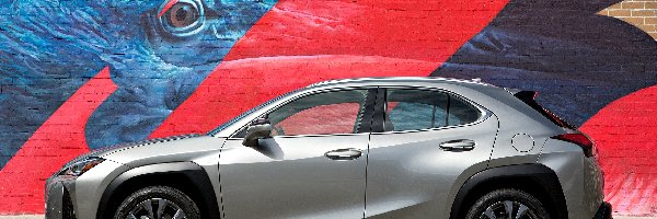 Graffiti, Ściana, Lexus UX200