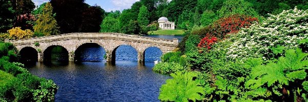 Mostek, Anglia, Stourhead, Park