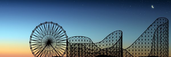 Roller coaster, Wesołe miasteczko