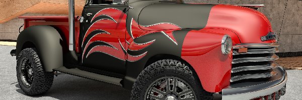 Chevrolet Pickup 4x4, Bok, 1951, Zabytkowy