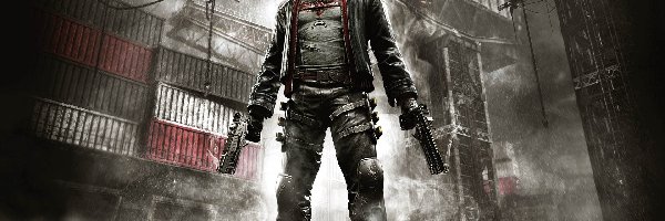 Dźwigi, Red Hood, Mężczyzna, Postać, Batman: Arkham Knight, Kontenery, Broń