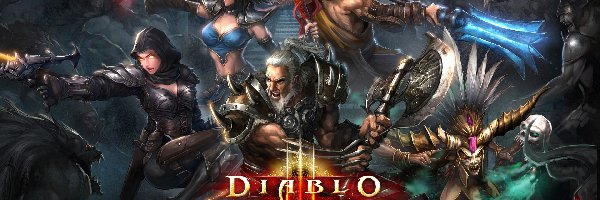 2D, Gry, Diablo 3, Z, Wojownicy, 3D, Grafika