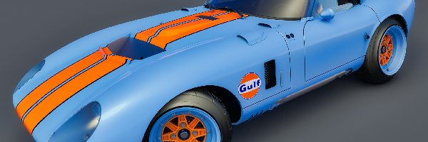 Shelby Cobra Daytona, Zabytkowy, 1965, Niebieski