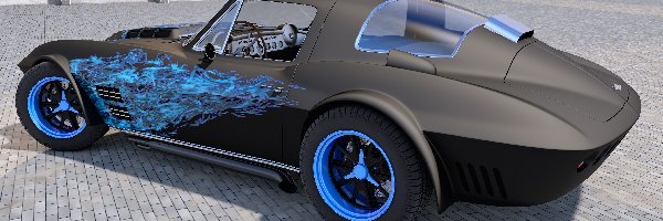 1964, Bok, Zabytkowy, Chevrolet Corvette Grand Sport