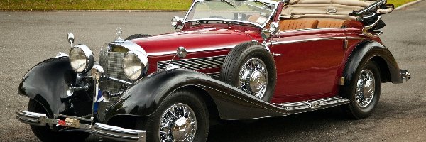 Mercedes, Klasyk, Kabriolet, 1937 Rok, Auto