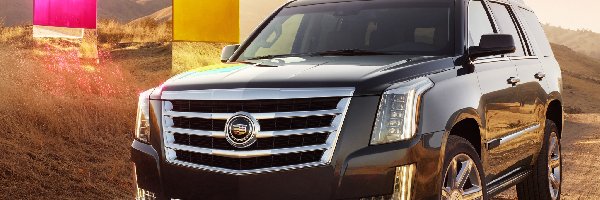 Czarny, Terenowy, SUV, Escalade, Cadillac