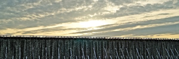 Tężnia, Słońce, Zachodzące, Ciechocinek