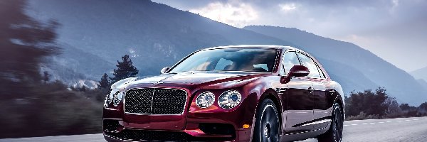 Limuzyna, Bentley Continental Flying Spur, Czerwony