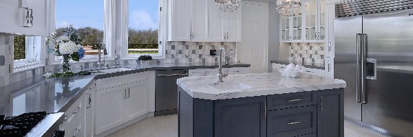 Kuchnia, Szaro-biała