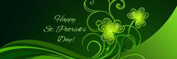 Zielone Tło, Koniczynki, Dzień św.Patryka